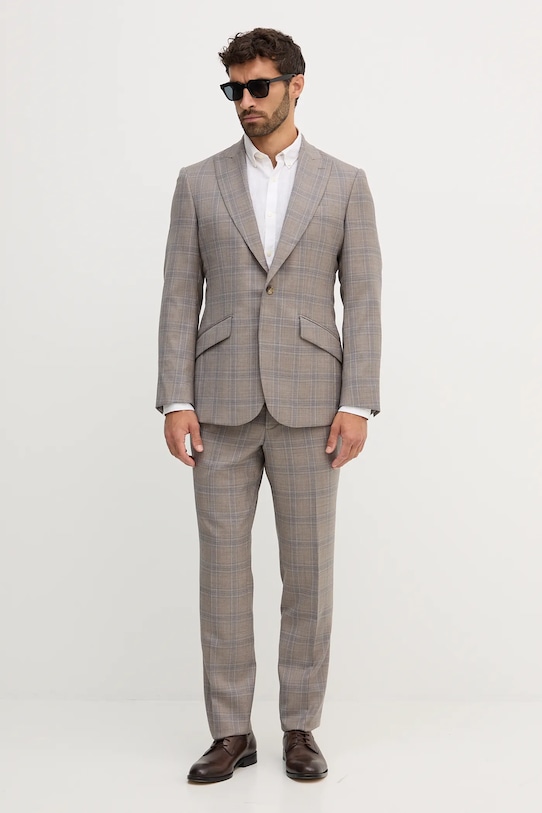 Πουκάμισο από λινό Lindbergh 30.220276 λευκό SS25