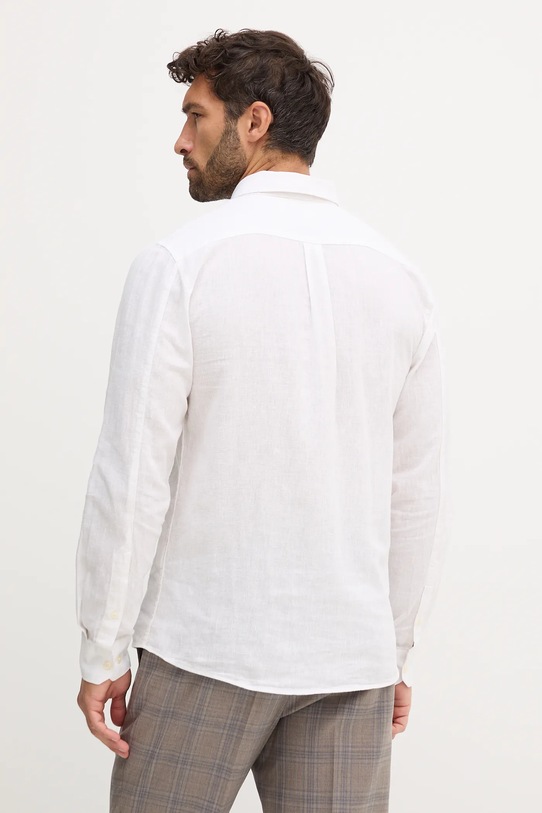 Ρούχα Πουκάμισο από λινό Lindbergh 30.220276 λευκό