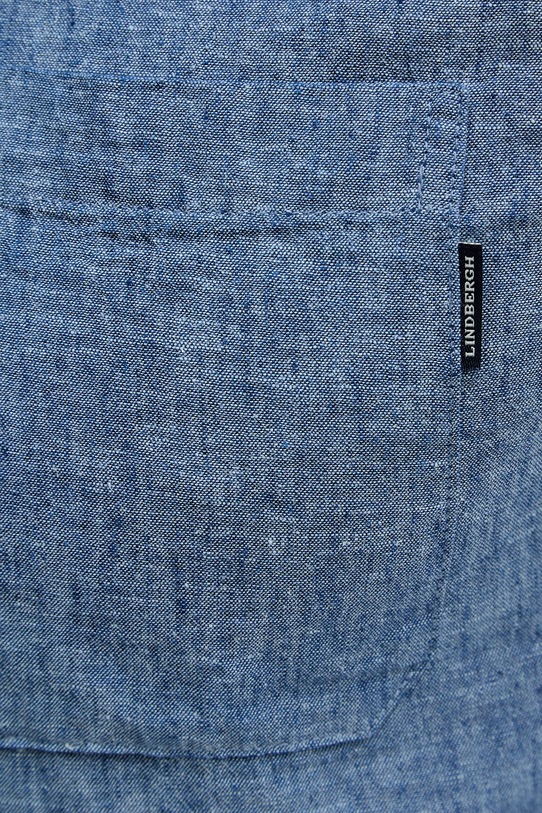 Lindbergh koszula lniana 30.220276 granatowy