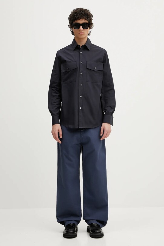 Pamučna košulja Paul Smith M1R.389Z.P02630 mornarsko plava