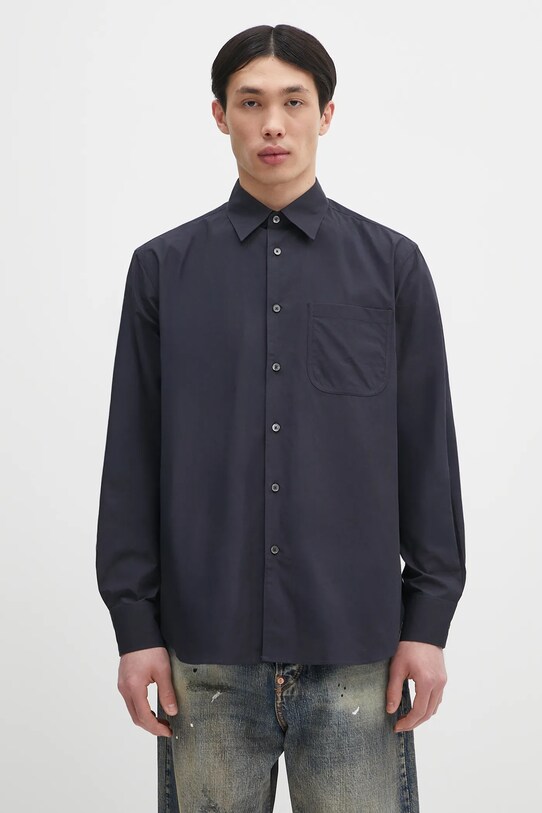 Paul Smith koszula bawełniana bawełna granatowy M1R.428Z.P02630