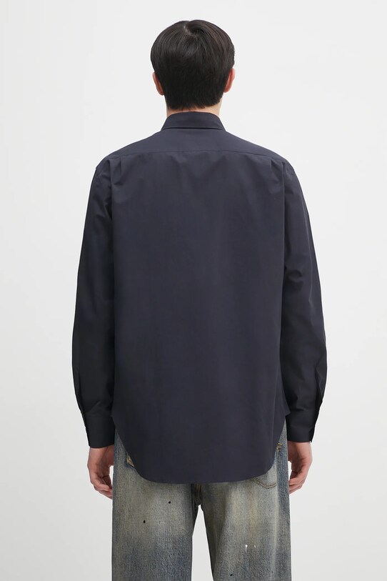 Одежда Хлопковая рубашка Paul Smith M1R.428Z.P02630 тёмно-синий