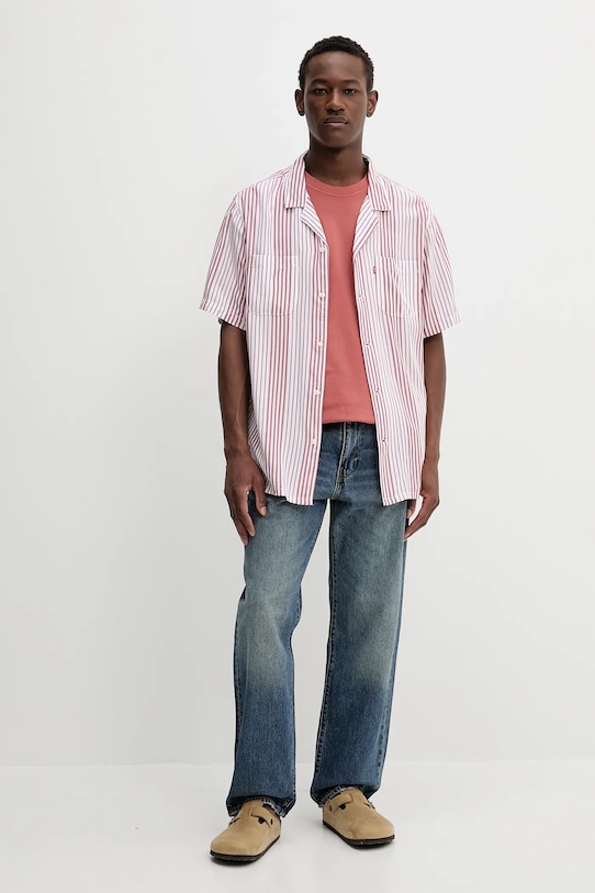 Košile Levi's S/S CLASSIC CAMPER 21976 červená SS25