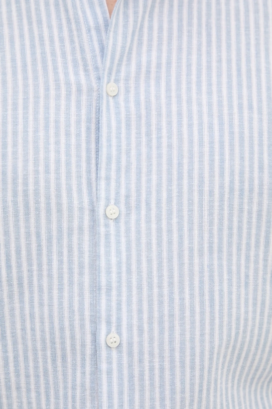 Lanena košulja Sisley plava 51FCSQ03K