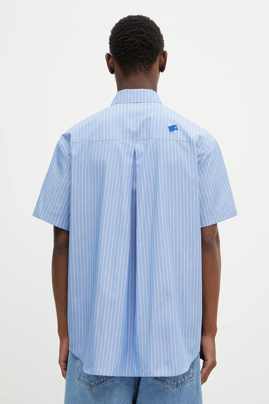 Odzież Ader Error koszula bawełniana Apparel-Top BN42FYSH0202ST niebieski