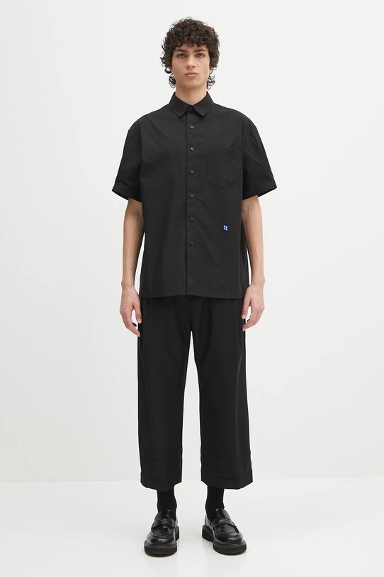 Ader Error cămașă din bumbac Apparel-Top BN42FYSH0202BK negru