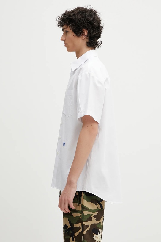 Ader Error cămașă din bumbac Apparel-Top BN42FYSH0202WH alb SS25