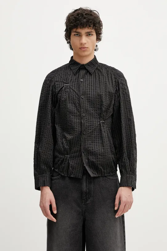 Ader Error koszula Apparel-Top casual czarny BO01SSSH0105BK