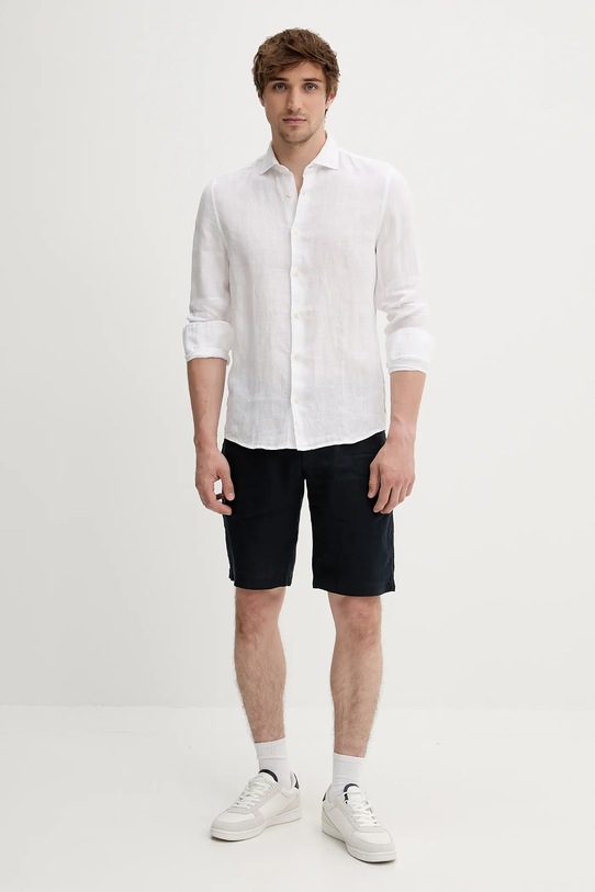 Marc O'Polo koszula lniana 524742842460 biały SS25