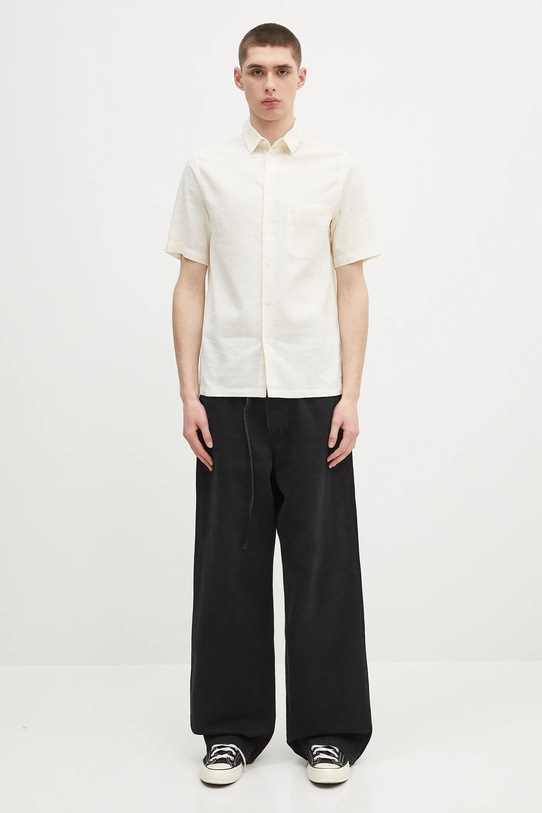 Льняная рубашка Samsoe Samsoe Sataro M25100063 бежевый