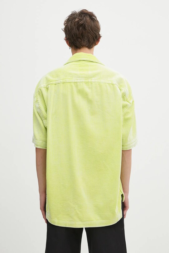 Odzież Maison MIHARA YASUHIRO koszula bawełniana Amateur Sewn S/S Shirts A14SH084 zielony
