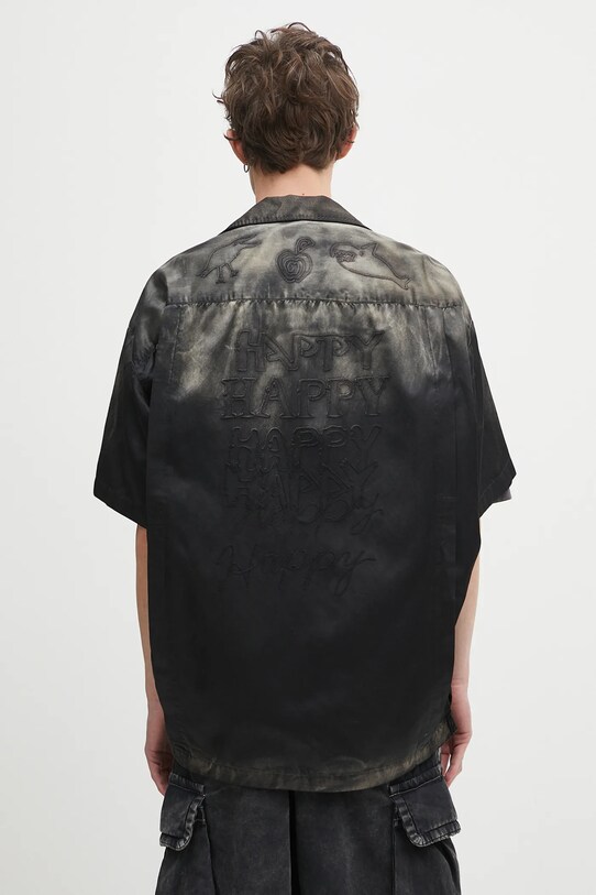 Ρούχα Πουκάμισο Maison MIHARA YASUHIRO Bowling S/S Shirts J14SH186 μαύρο