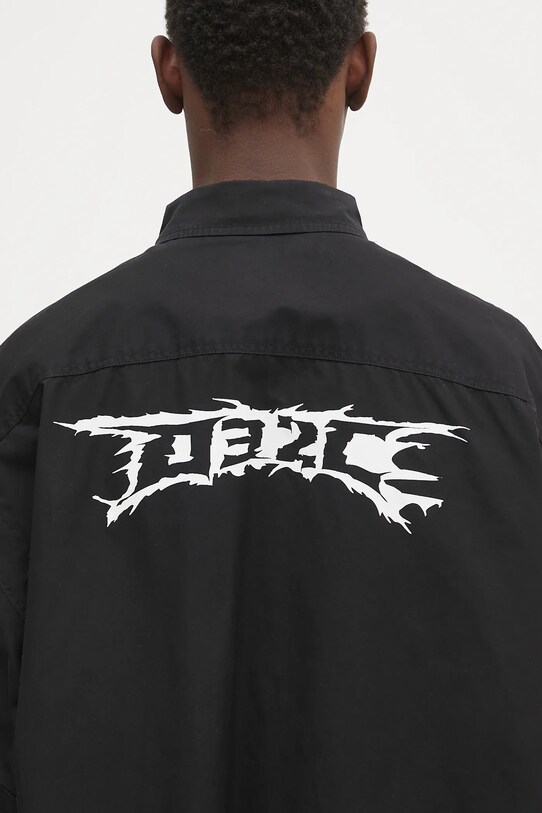 Bavlnená košeľa 032C 'Intermission' S25.URW.1402.000 čierna