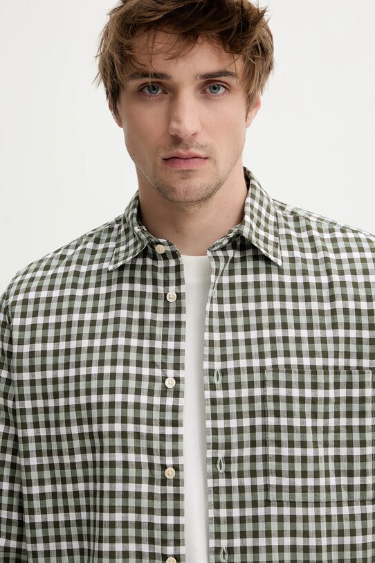 Marc O'Polo koszula bawełniana zielony 520724542090