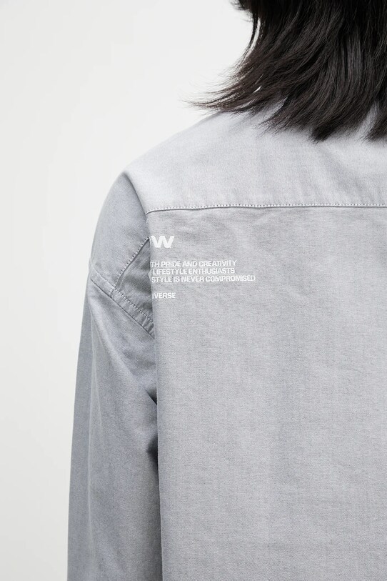 Pamučna košulja AAPE Now Long crna AAPSTM8512XXO