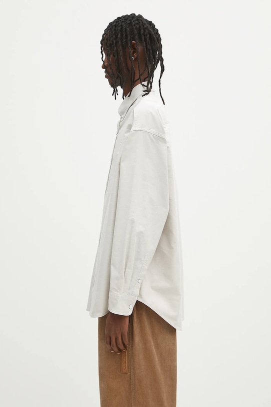 AAPE cămașă din bumbac Now Long AAPSTM8512XAO bej SS25