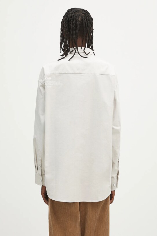 Clothing AAPE cotton shirt Now Long AAPSTM8512XAO beige