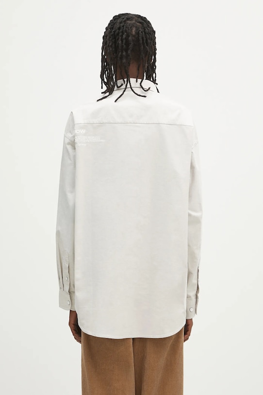 Îmbrăcăminte AAPE cămașă din bumbac Now Long AAPSTM8512XAO bej