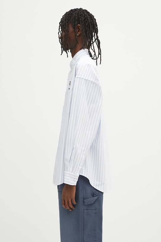 Бавовняна сорочка AAPE Now Long AAPSTM8513XXO білий SS25