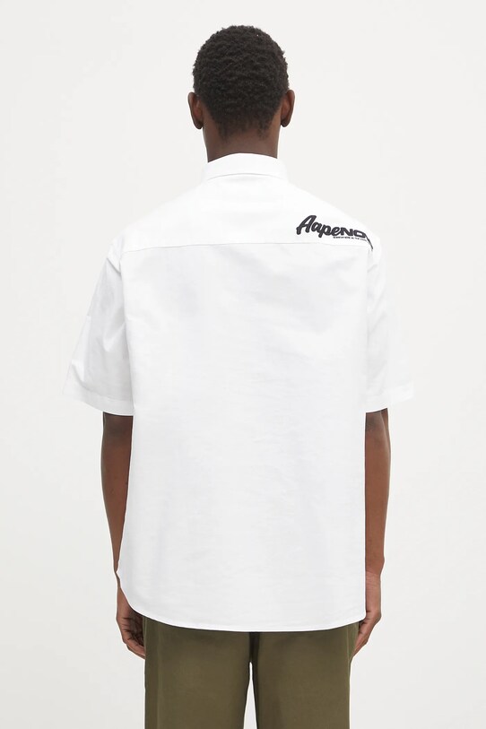 Oblečení Bavlněná košile AAPE Now Short AAPSRM8516XXO bílá