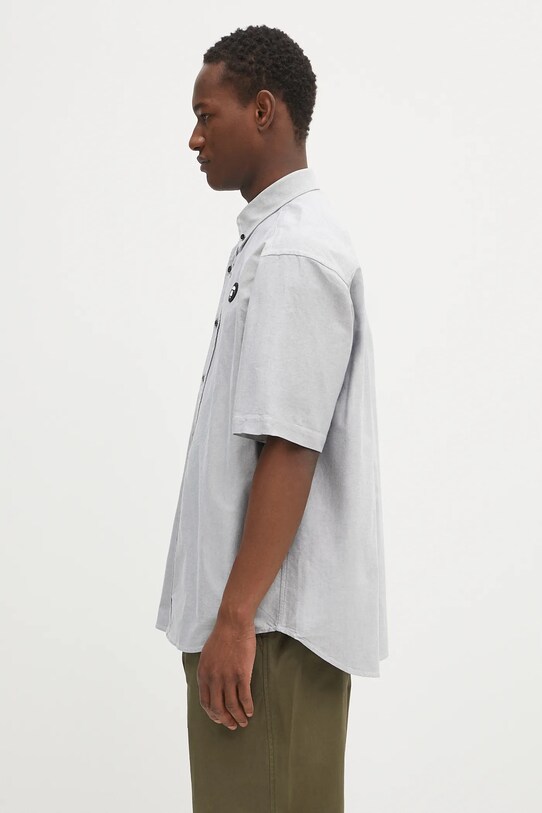 AAPE koszula bawełniana Now Short AAPSRM8516XXO czarny SS25