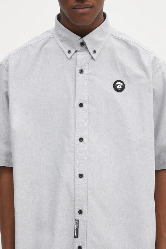 Бавовняна сорочка AAPE Now Short чорний AAPSRM8516XXO