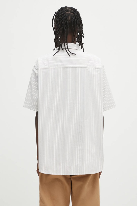 Ρούχα Βαμβακερό πουκάμισο AAPE Now Short AAPSRM8517XXO μπεζ