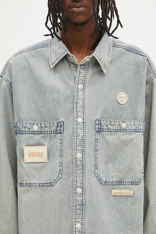 Traper košulja AAPE Now Long plava AAPSTM8511XXO