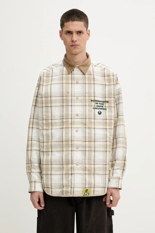 Dvostrana košulja-jakna AAPE Main Long Sleeve AAPSTM8502XXN bež