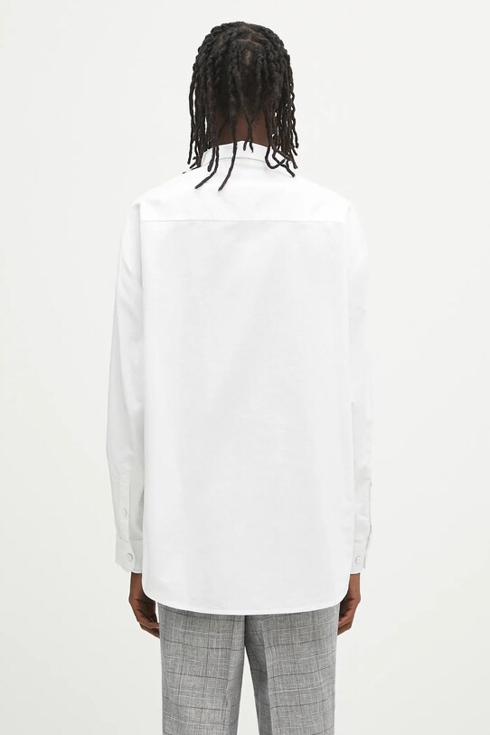 Дрехи Памучна риза AAPE Now Long Sleeve AAPSTM8496XXN бял