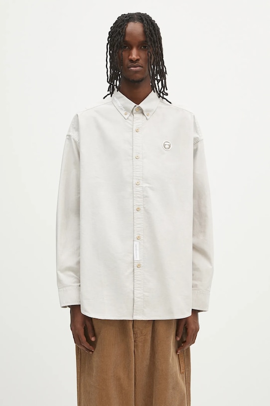 AAPE cămașă din bumbac Now Long Sleeve