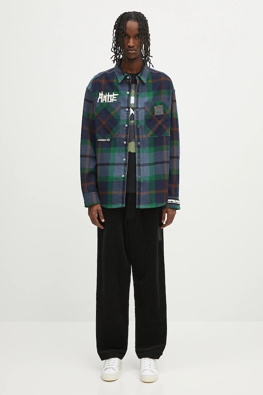 Хлопковая рубашка AAPE Main Long Sleeve AAPSTM8504XXN