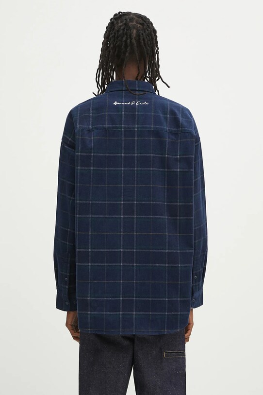 Odzież AAPE koszula sztruksowa Main Long Sleeve AAPSTM8505XXN granatowy