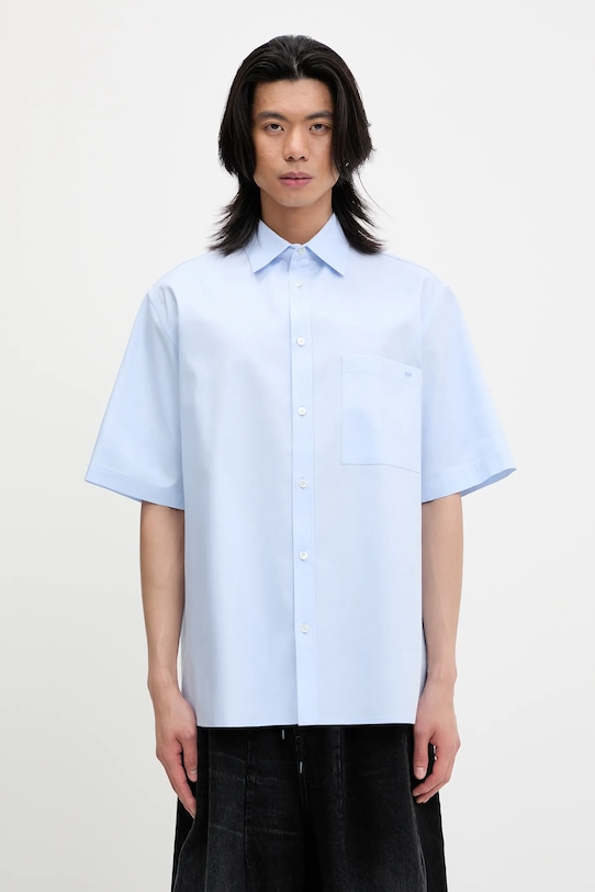 Bavlněná košile DARKPARK Vale relaxed modrá MSH04.FAC14