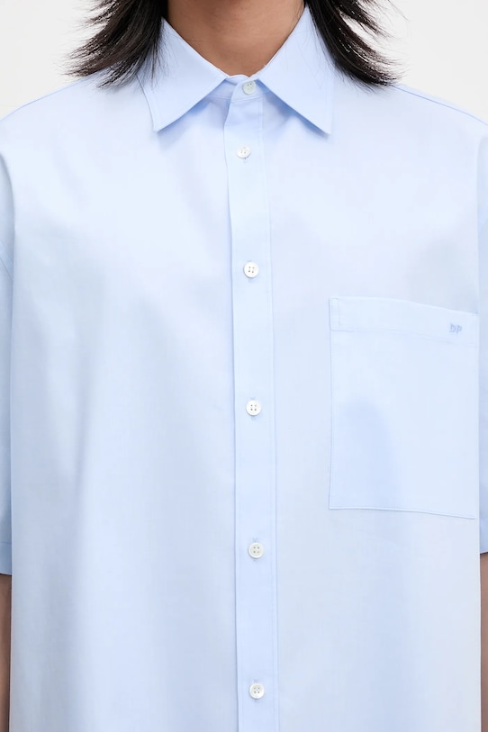 Bavlněná košile DARKPARK Vale modrá MSH04.FAC14