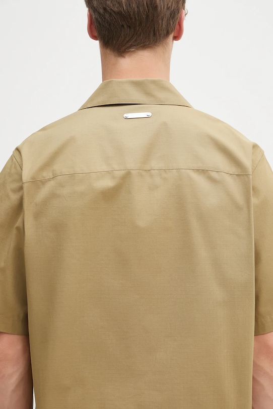 Helmut Lang koszula bawełniana BOXY.FIELD.SHRT.COMP P01HM504 zielony