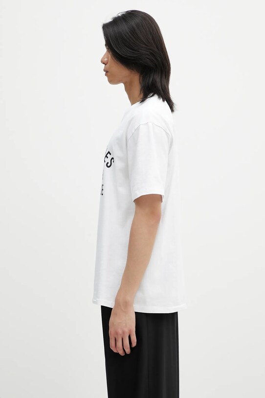 Bavlněné tričko Wacko Maria washed heavy weight 25SS.WMT.WT10 bílá SS25