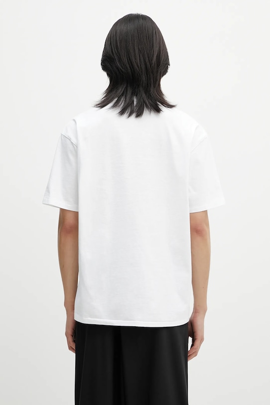 Oblečení Bavlněné tričko Wacko Maria washed heavy weight 25SS.WMT.WT10 bílá