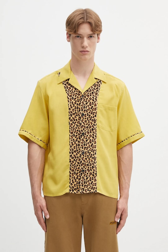 Wacko Maria camicia switching rilassato giallo 25SS.WMS.OC16