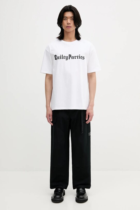 Хлопковая футболка Wacko Maria washed heavy weight 25SS.WMT.WT04 белый