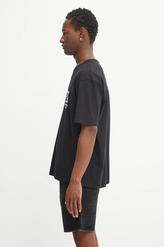 Pamučna majica Wacko Maria washed heavy weight 25SS.WMT.WT06 crna SS25