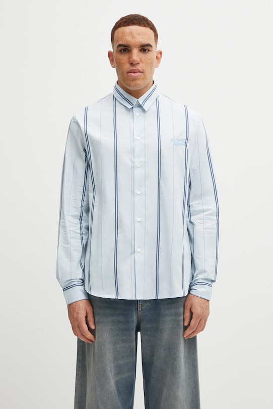 Maison Kitsuné shirt Relaxed all-over print blue MM00403WC5029