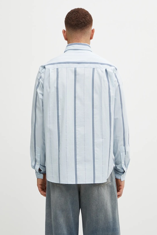 Odzież Maison Kitsuné koszula Relaxed MM00403WC5029 niebieski