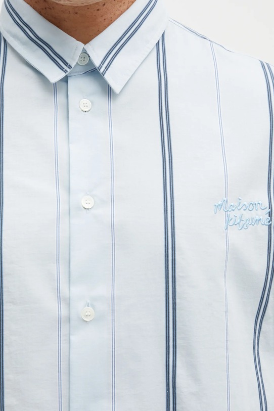 Maison Kitsuné shirt Relaxed blue MM00403WC5029
