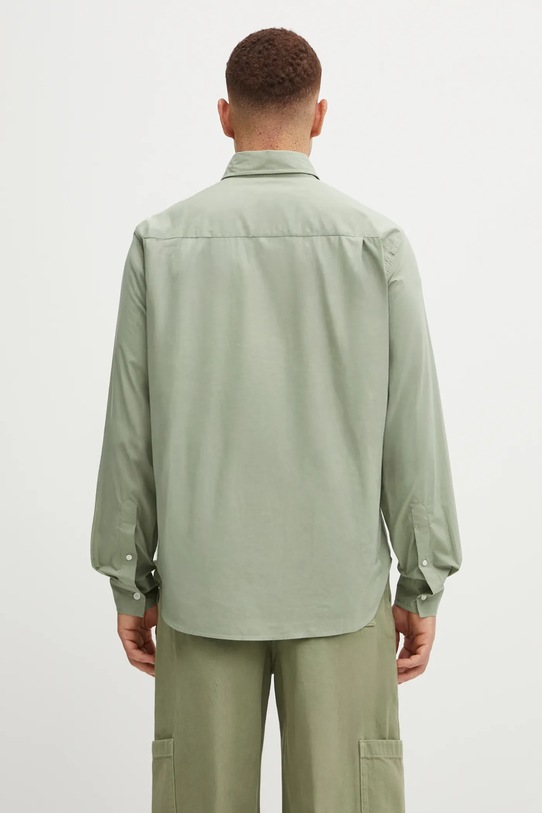 Odzież Maison Kitsuné koszula bawełniana Bold Fox Head Relaxed MM00403WC5042 zielony