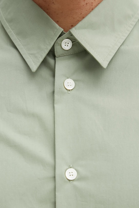 Maison Kitsuné koszula bawełniana Bold Fox Head Relaxed zielony MM00403WC5042