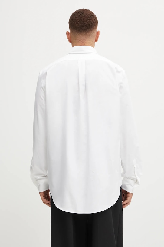 Odzież Maison Kitsuné koszula bawełniana Contour Fox Head Skate MM00405WC5012 biały