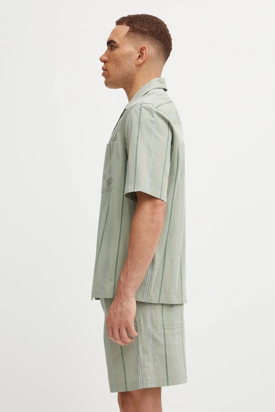 Maison Kitsuné koszula Resort OM00421WC5029 zielony SS25