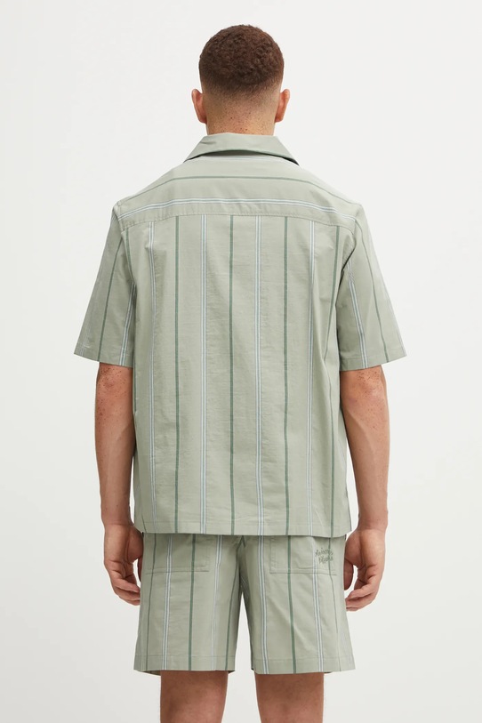 Odzież Maison Kitsuné koszula Resort OM00421WC5029 zielony