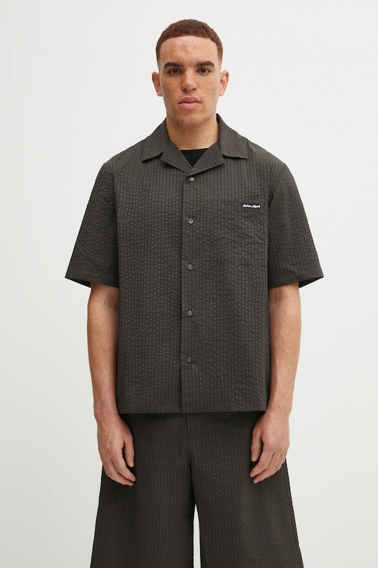 Maison Kitsuné koszula Resort pozostałe zielony OM00421WC5032